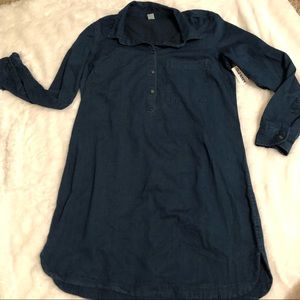 Denim/chambray dress